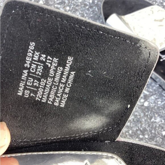 Acubi mermaidcore fairycore Calvin Klein Black Slides Sandals Women Size 7 - Picture 6 of 6